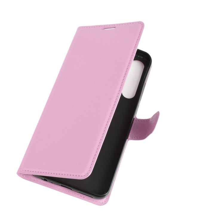 For HTC Desire 20 Pro Litchi Texture Horizontal Flip Protective Case with Holder & Card Slots & Wallet