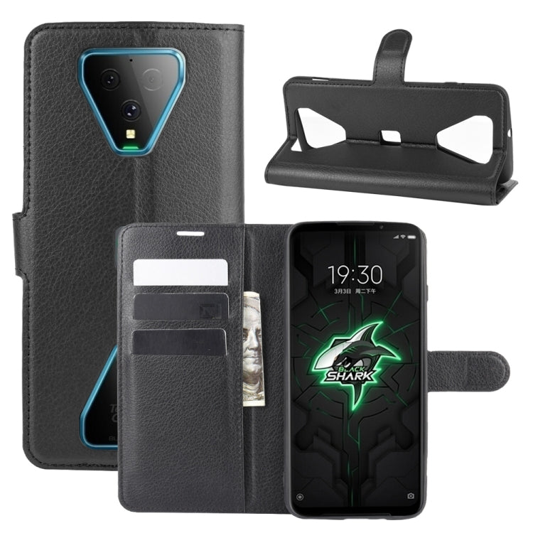 For Xiaomi Black Shark 3 Litchi Texture Horizontal Flip Protective Case with Holder & Card Slots & Wallet