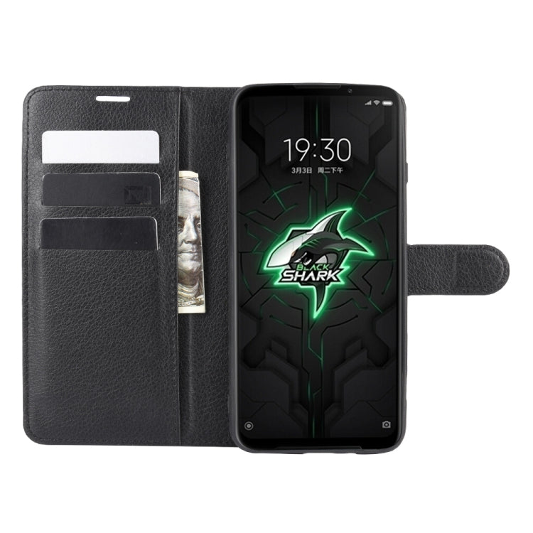 For Xiaomi Black Shark 3 Litchi Texture Horizontal Flip Protective Case with Holder & Card Slots & Wallet