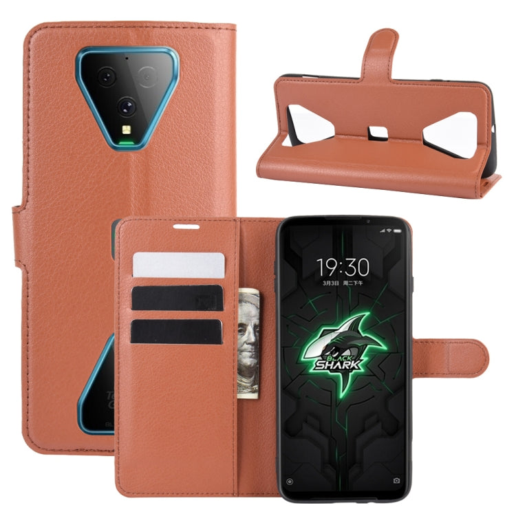 For Xiaomi Black Shark 3 Litchi Texture Horizontal Flip Protective Case with Holder & Card Slots & Wallet