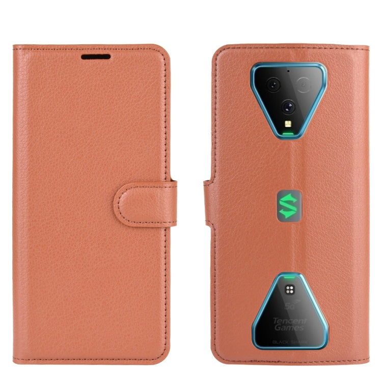 For Xiaomi Black Shark 3 Litchi Texture Horizontal Flip Protective Case with Holder & Card Slots & Wallet