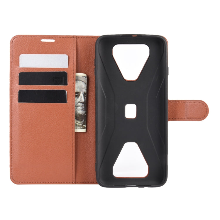 For Xiaomi Black Shark 3 Litchi Texture Horizontal Flip Protective Case with Holder & Card Slots & Wallet