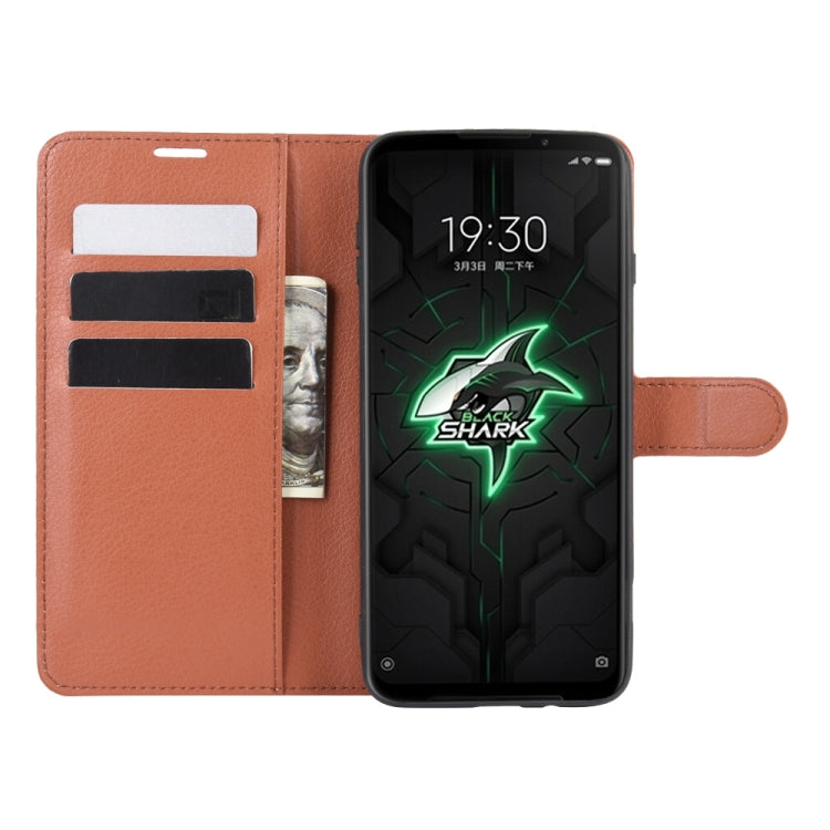 For Xiaomi Black Shark 3 Litchi Texture Horizontal Flip Protective Case with Holder & Card Slots & Wallet