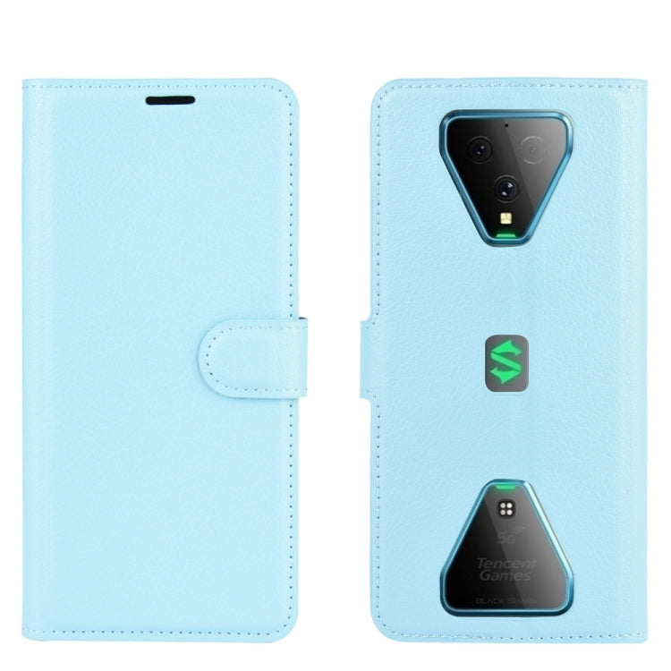 For Xiaomi Black Shark 3 Litchi Texture Horizontal Flip Protective Case with Holder & Card Slots & Wallet