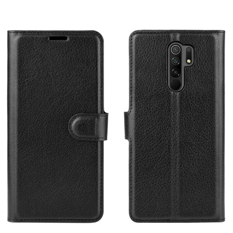 For Xiaomi Redmi 9 Litchi Texture Horizontal Flip Protective Case with Holder & Card Slots & Wallet