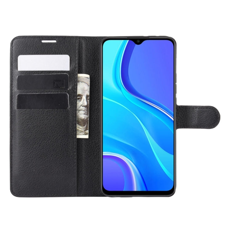 For Xiaomi Redmi 9 Litchi Texture Horizontal Flip Protective Case with Holder & Card Slots & Wallet