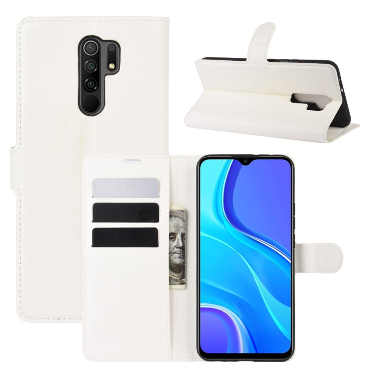 For Xiaomi Redmi 9 Litchi Texture Horizontal Flip Protective Case with Holder & Card Slots & Wallet