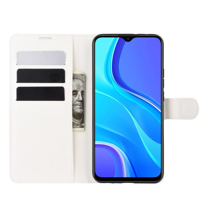 For Xiaomi Redmi 9 Litchi Texture Horizontal Flip Protective Case with Holder & Card Slots & Wallet