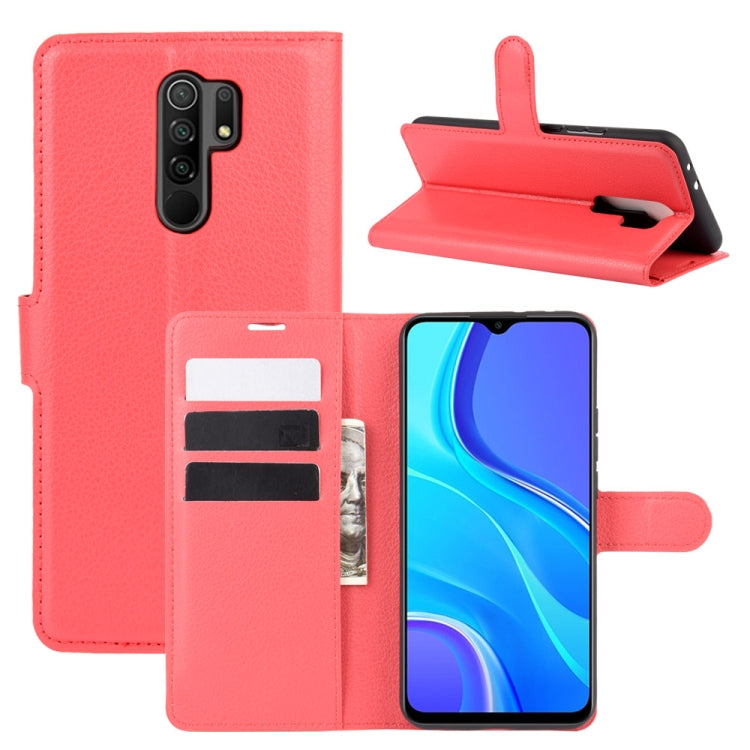 For Xiaomi Redmi 9 Litchi Texture Horizontal Flip Protective Case with Holder & Card Slots & Wallet
