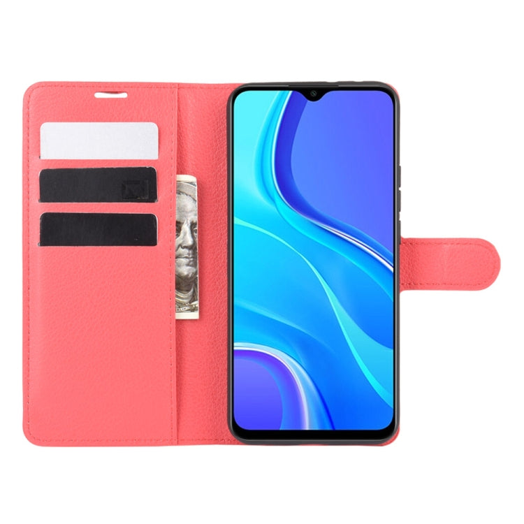For Xiaomi Redmi 9 Litchi Texture Horizontal Flip Protective Case with Holder & Card Slots & Wallet