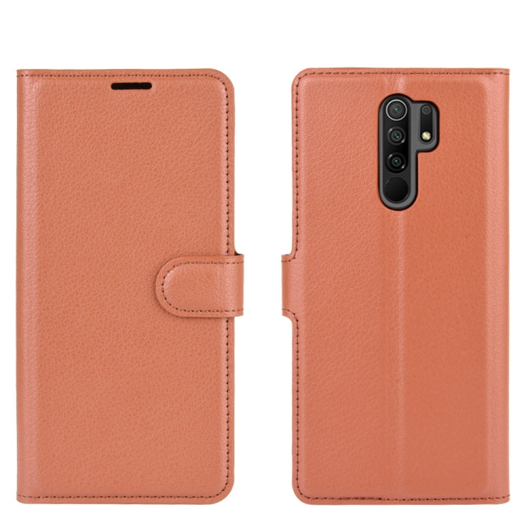 For Xiaomi Redmi 9 Litchi Texture Horizontal Flip Protective Case with Holder & Card Slots & Wallet