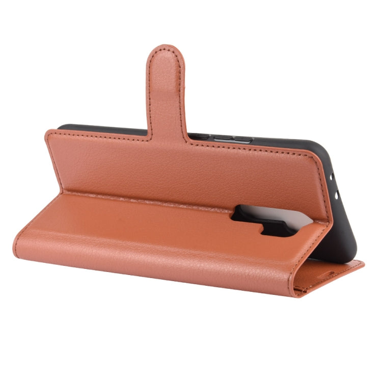 For Xiaomi Redmi 9 Litchi Texture Horizontal Flip Protective Case with Holder & Card Slots & Wallet