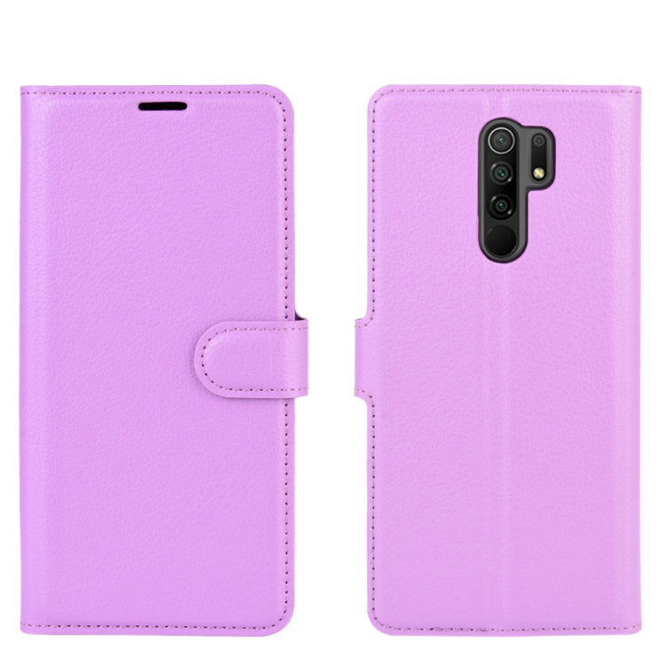 For Xiaomi Redmi 9 Litchi Texture Horizontal Flip Protective Case with Holder & Card Slots & Wallet