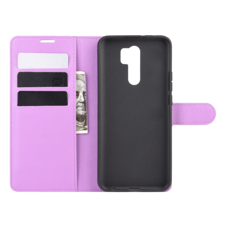 For Xiaomi Redmi 9 Litchi Texture Horizontal Flip Protective Case with Holder & Card Slots & Wallet