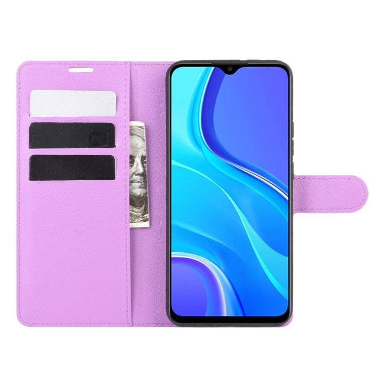 For Xiaomi Redmi 9 Litchi Texture Horizontal Flip Protective Case with Holder & Card Slots & Wallet