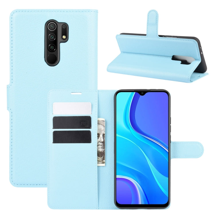 For Xiaomi Redmi 9 Litchi Texture Horizontal Flip Protective Case with Holder & Card Slots & Wallet