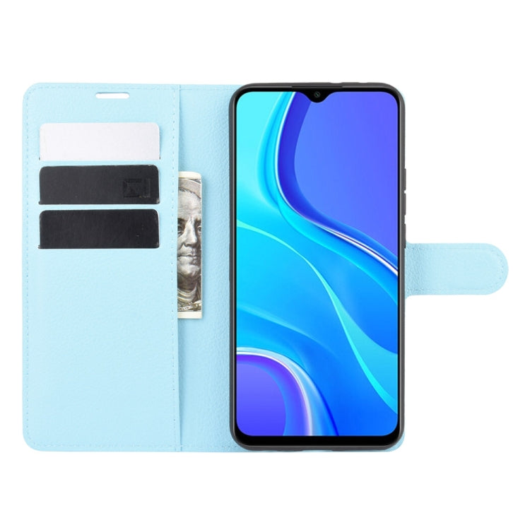 For Xiaomi Redmi 9 Litchi Texture Horizontal Flip Protective Case with Holder & Card Slots & Wallet