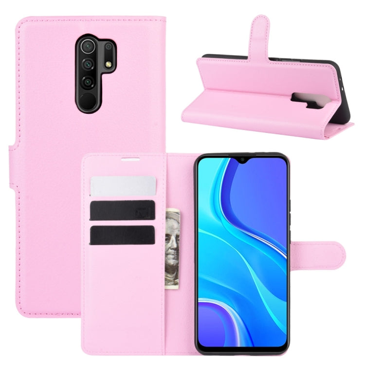 For Xiaomi Redmi 9 Litchi Texture Horizontal Flip Protective Case with Holder & Card Slots & Wallet