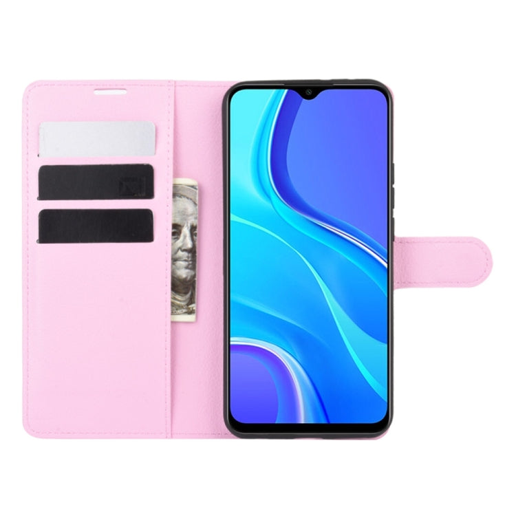 For Xiaomi Redmi 9 Litchi Texture Horizontal Flip Protective Case with Holder & Card Slots & Wallet