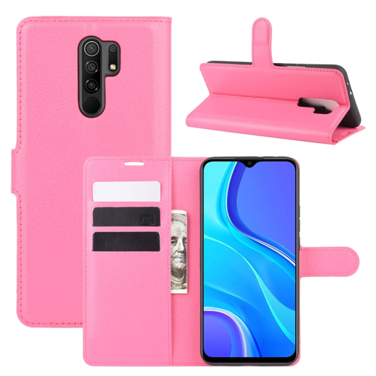 For Xiaomi Redmi 9 Litchi Texture Horizontal Flip Protective Case with Holder & Card Slots & Wallet