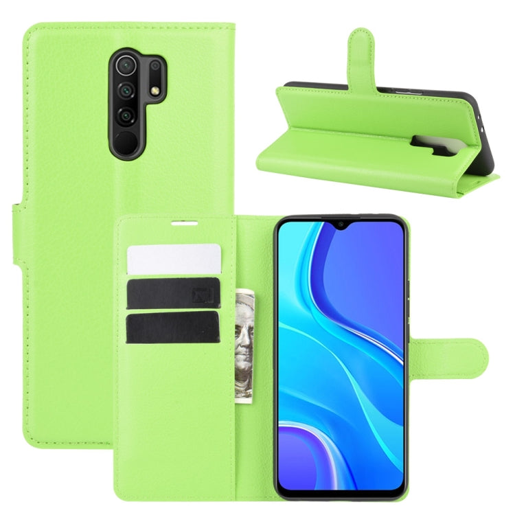 For Xiaomi Redmi 9 Litchi Texture Horizontal Flip Protective Case with Holder & Card Slots & Wallet