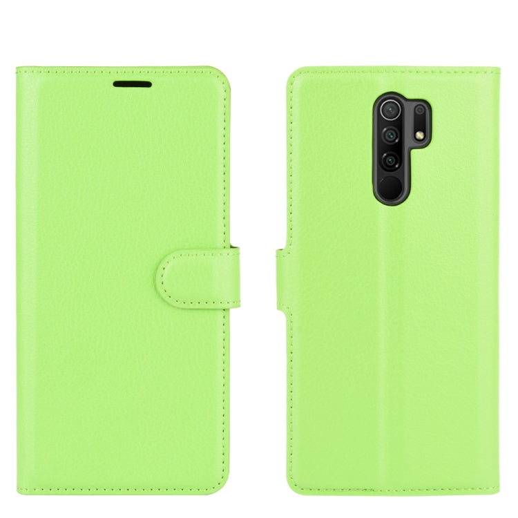 For Xiaomi Redmi 9 Litchi Texture Horizontal Flip Protective Case with Holder & Card Slots & Wallet