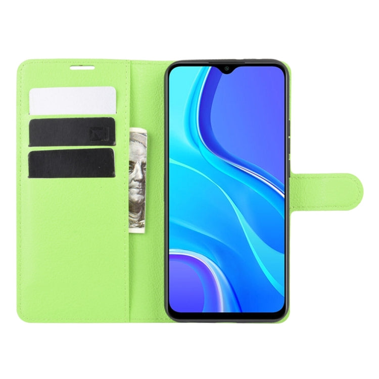 For Xiaomi Redmi 9 Litchi Texture Horizontal Flip Protective Case with Holder & Card Slots & Wallet