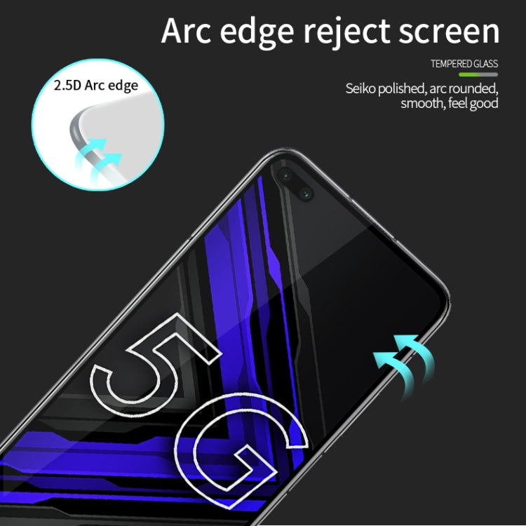 For Huawei Honor Play4 Pro MOFI 9H 2.5D Full Screen Tempered Glass Film(Black)