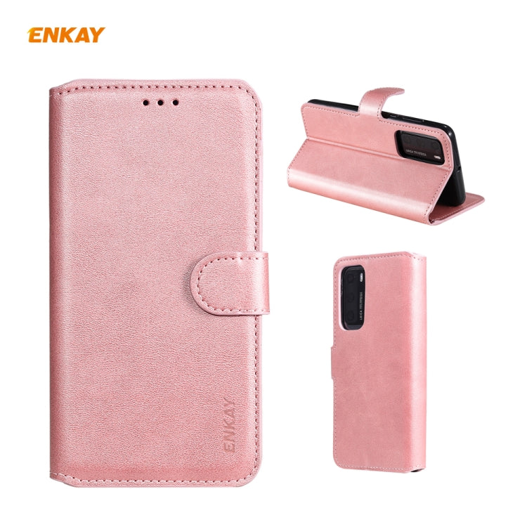 For Huawei P40 ENKAY Hat-Prince Horizontal Flip Leather Case with Holder & Card Slots & Wallet