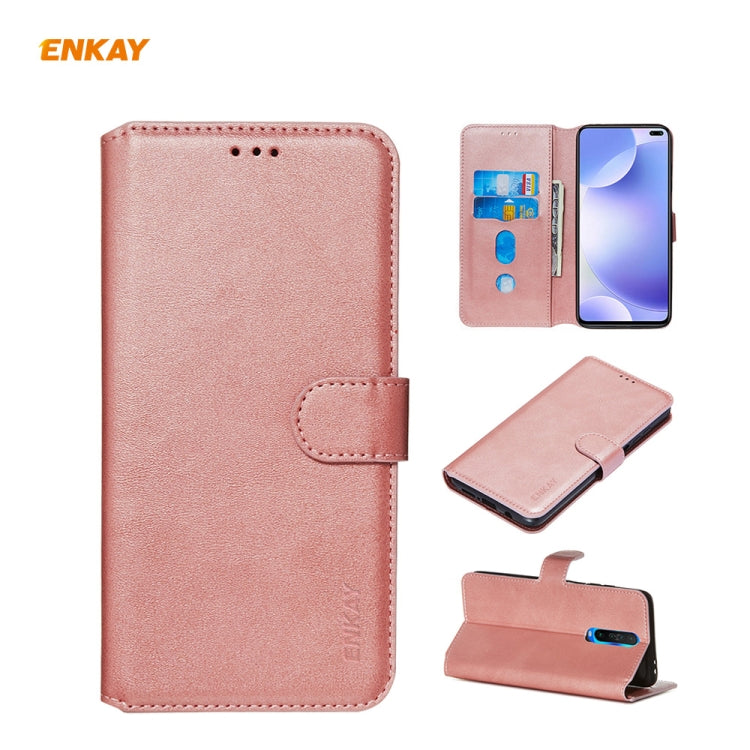 For Xiaomi Redmi K30 ENKAY Hat-Prince Horizontal Flip Leather Case with Holder & Card Slots & Wallet