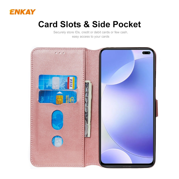 For Xiaomi Redmi K30 ENKAY Hat-Prince Horizontal Flip Leather Case with Holder & Card Slots & Wallet