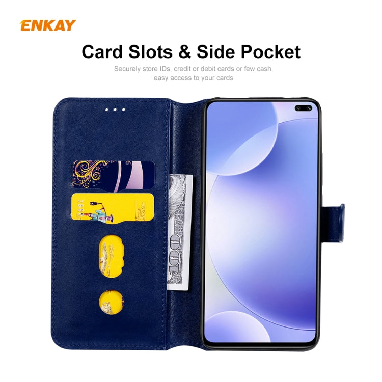 For Xiaomi Redmi K30 ENKAY Hat-Prince Horizontal Flip Leather Case with Holder & Card Slots & Wallet