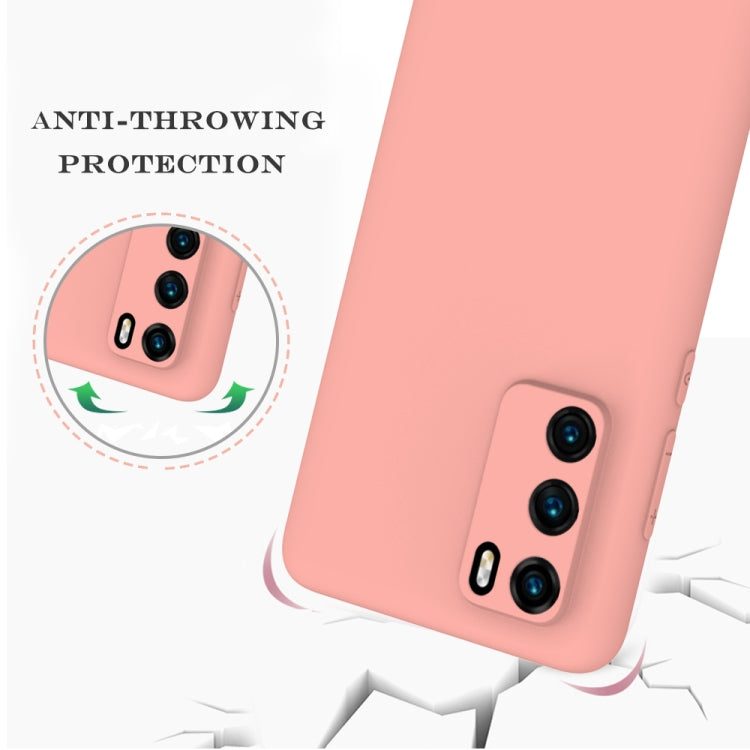 For Huawei P40 Hat-Prince ENKAY ENK-PC034 Ultra-thin Solid Color TPU Slim Case Soft Cover