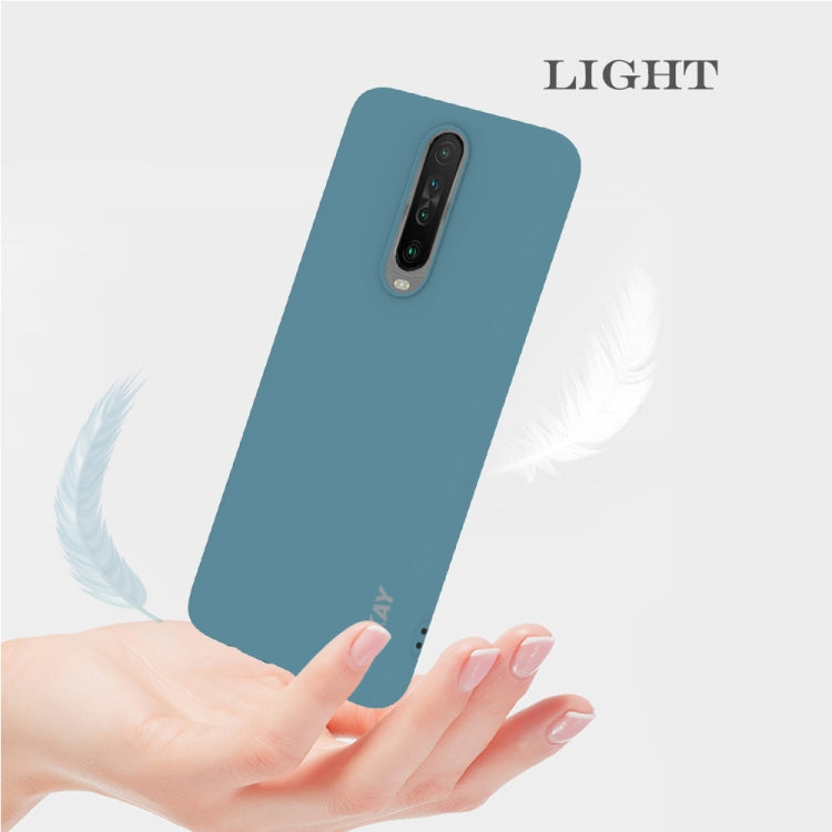 For Xiaomi Redmi K30 Hat-Prince ENKAY ENK-PC0362 2 in 1 Ultra-thin Solid Color TPU Slim Case Soft Cover + 0.26mm 9H 2.5D Tempered Glass Protector Film