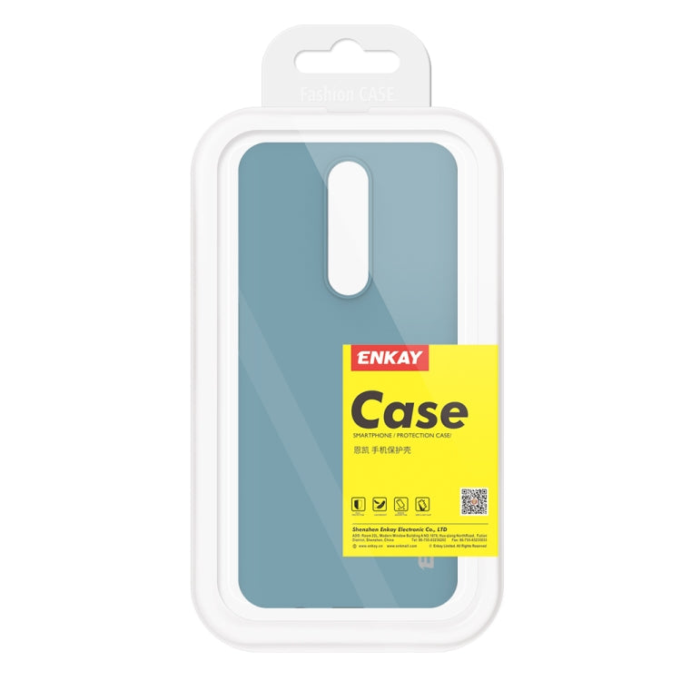 For Xiaomi Redmi K30 Hat-Prince ENKAY ENK-PC0362 2 in 1 Ultra-thin Solid Color TPU Slim Case Soft Cover + 0.26mm 9H 2.5D Tempered Glass Protector Film