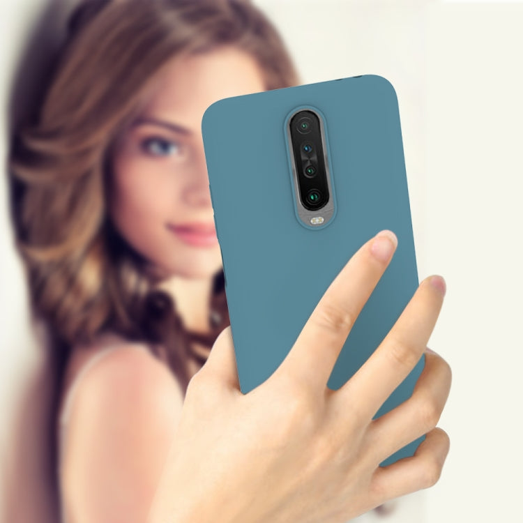 For Xiaomi Redmi K30 Hat-Prince ENKAY ENK-PC0362 2 in 1 Ultra-thin Solid Color TPU Slim Case Soft Cover + 0.26mm 9H 2.5D Tempered Glass Protector Film