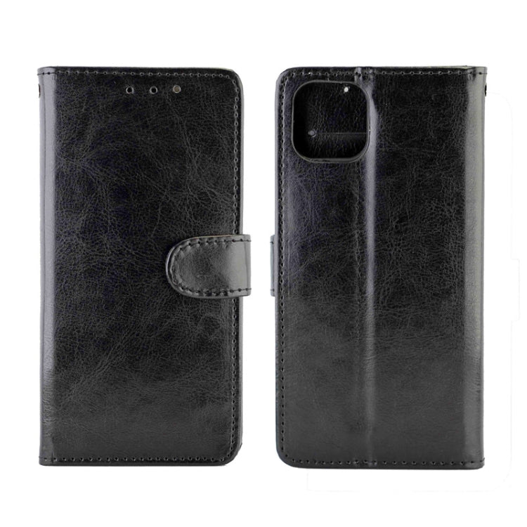 For OPPO A92s Crazy Horse Texture Leather Horizontal Flip Protective Case with Holder & Card Slots & Wallet & Photo Frame