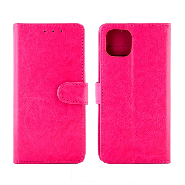 For OPPO A92s Crazy Horse Texture Leather Horizontal Flip Protective Case with Holder & Card Slots & Wallet & Photo Frame