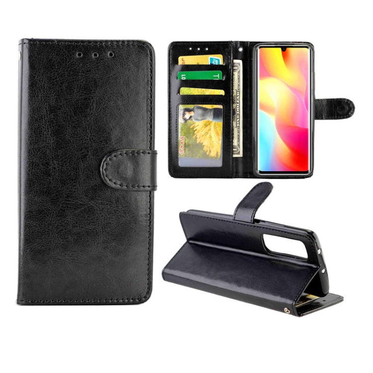 For Xiaomi Mi Note 10 Lite Crazy Horse Texture Leather Horizontal Flip Protective Case with Holder & Card Slots & Wallet & Photo Frame