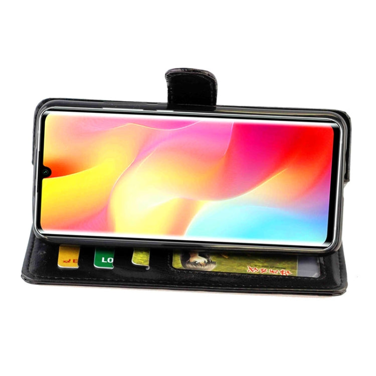 For Xiaomi Mi Note 10 Lite Crazy Horse Texture Leather Horizontal Flip Protective Case with Holder & Card Slots & Wallet & Photo Frame