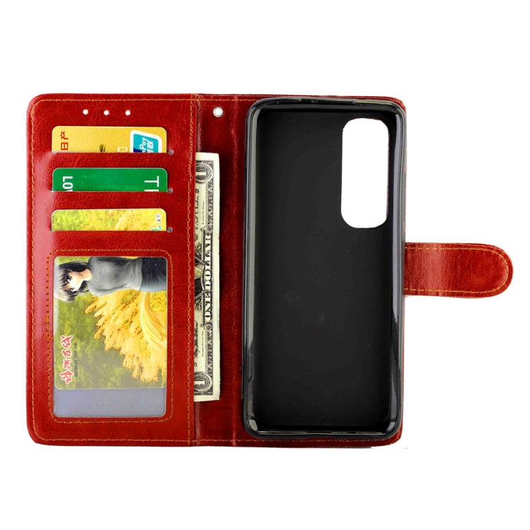 For Xiaomi Mi Note 10 Lite Crazy Horse Texture Leather Horizontal Flip Protective Case with Holder & Card Slots & Wallet & Photo Frame