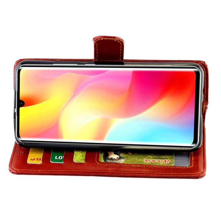 For Xiaomi Mi Note 10 Lite Crazy Horse Texture Leather Horizontal Flip Protective Case with Holder & Card Slots & Wallet & Photo Frame