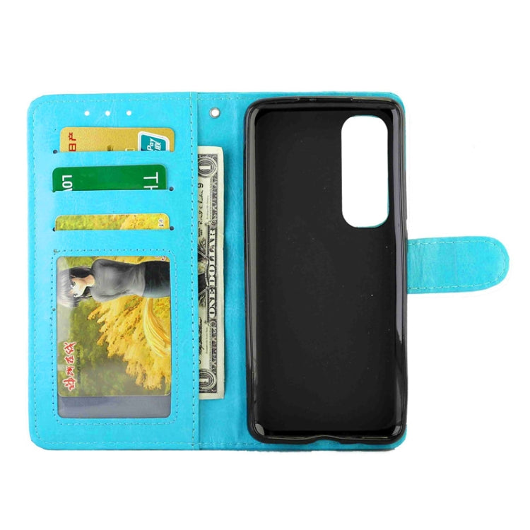 For Xiaomi Mi Note 10 Lite Crazy Horse Texture Leather Horizontal Flip Protective Case with Holder & Card Slots & Wallet & Photo Frame