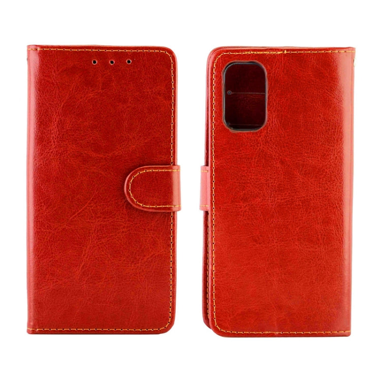 For OPPO A52 Crazy Horse Texture Leather Horizontal Flip Protective Case with Holder & Card Slots & Wallet & Photo Frame