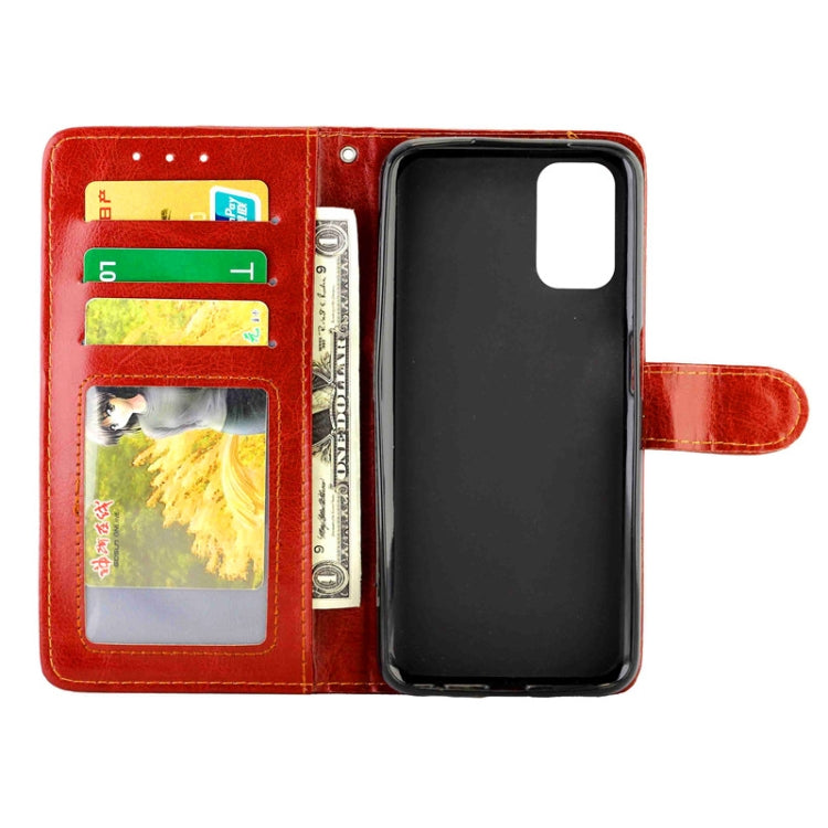 For OPPO A52 Crazy Horse Texture Leather Horizontal Flip Protective Case with Holder & Card Slots & Wallet & Photo Frame