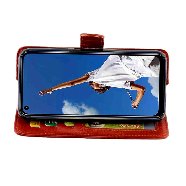 For OPPO A52 Crazy Horse Texture Leather Horizontal Flip Protective Case with Holder & Card Slots & Wallet & Photo Frame