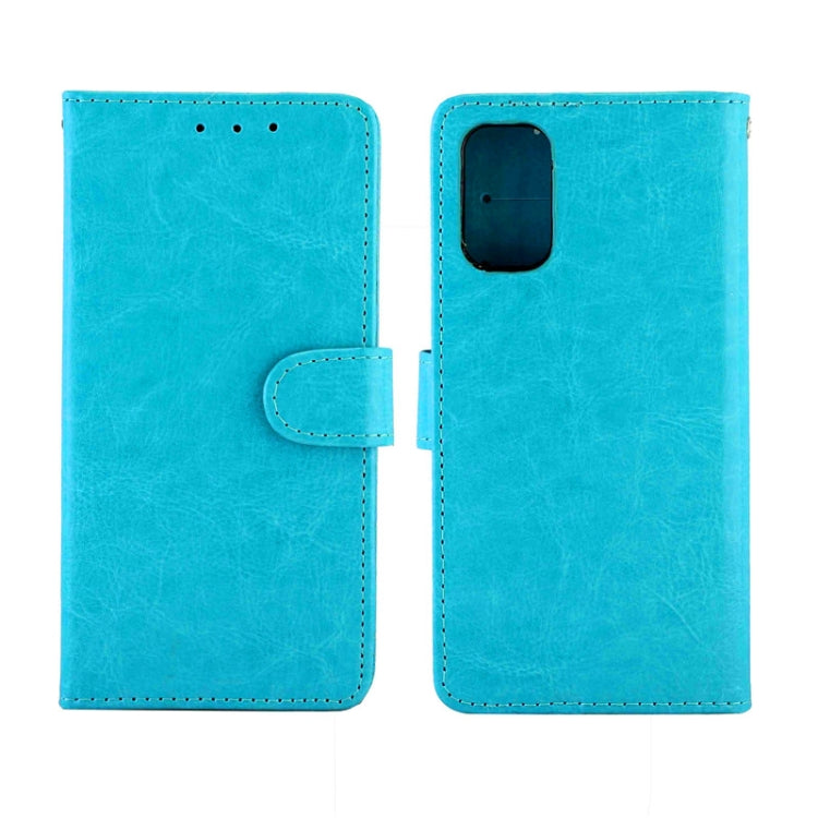 For OPPO A52 Crazy Horse Texture Leather Horizontal Flip Protective Case with Holder & Card Slots & Wallet & Photo Frame