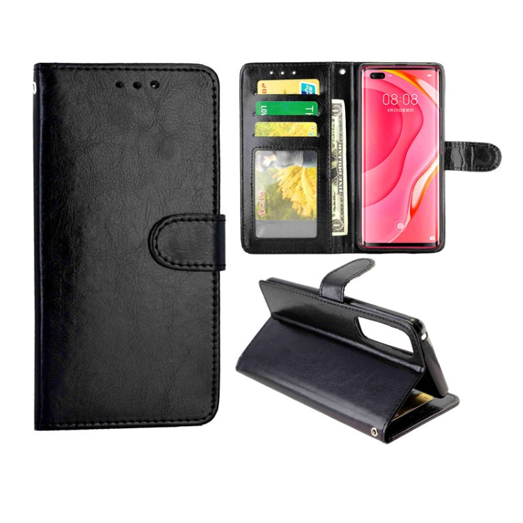 For Huawei Nova 7 Pro Crazy Horse Texture Leather Horizontal Flip Protective Case with Holder & Card Slots & Wallet & Photo Frame