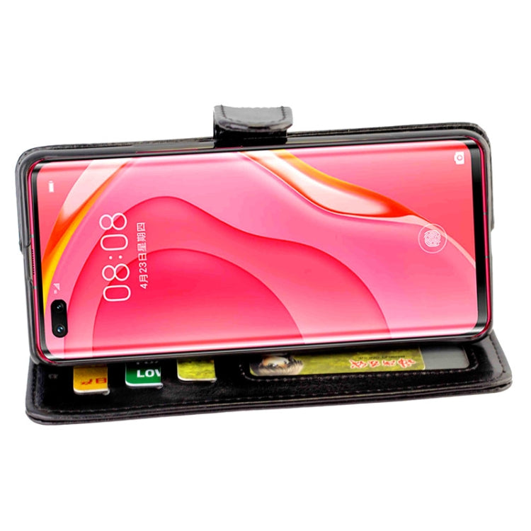 For Huawei Nova 7 Pro Crazy Horse Texture Leather Horizontal Flip Protective Case with Holder & Card Slots & Wallet & Photo Frame