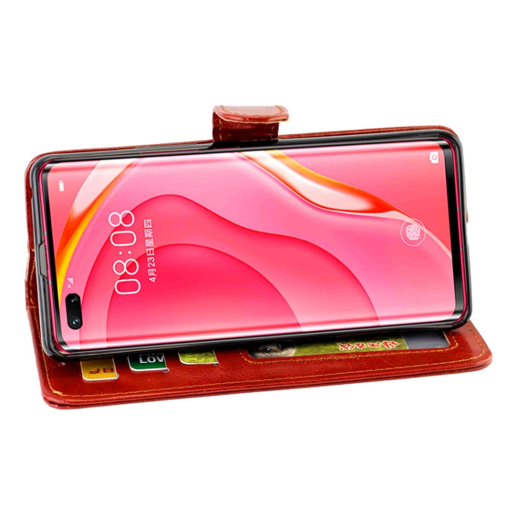 For Huawei Nova 7 Pro Crazy Horse Texture Leather Horizontal Flip Protective Case with Holder & Card Slots & Wallet & Photo Frame